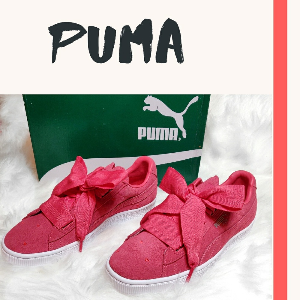 Puma suede children/Kids Valentine's sneakers